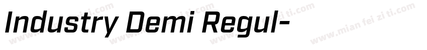Industry Demi Regul字体转换
